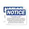 Signmission Vehicles Subject To Search By Entering This, 7 in W x Rectangle, Vinyl Decal OS-2PACK-NS-D-57-L-18865 - alternate 1